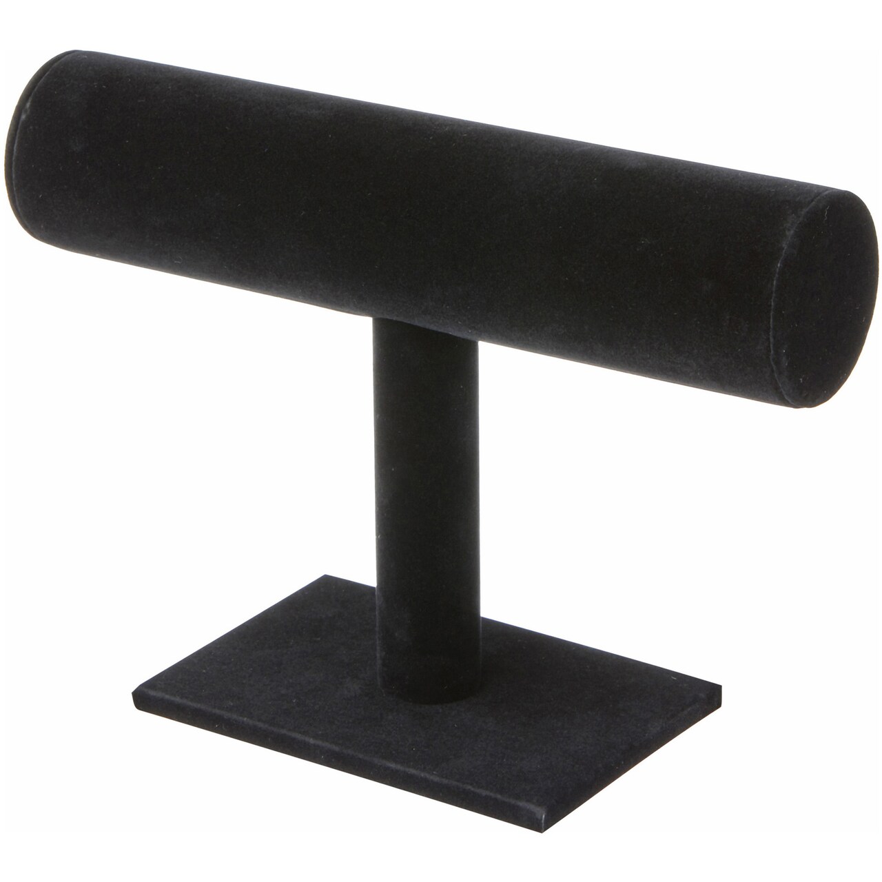 Plymor Black Velvet T-Bar Bracelet Display Stand, 7.25" W x 5" H